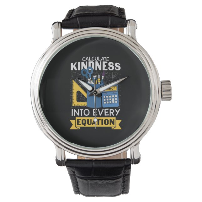 Math Teacher berechnet Kindness Armbanduhr (Vorderseite)