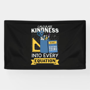 Math Teacher berechnet Kindness Banner
