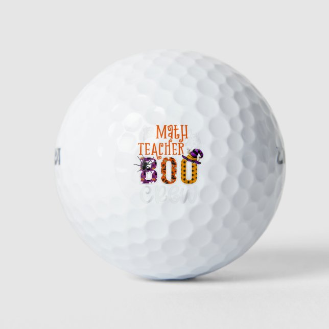 Math Teacher Boo Crew Halloween Costume Math Teach Golfball (Vorderseite)