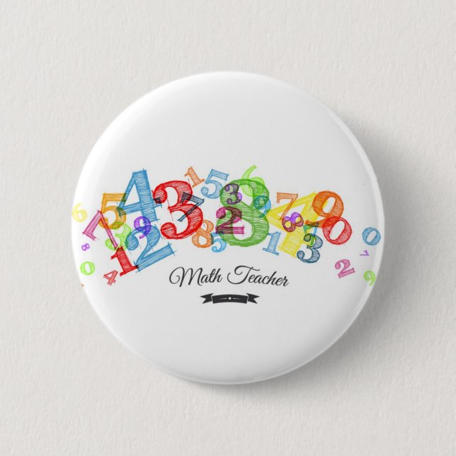 Math Teacher Button (Vorderseite)