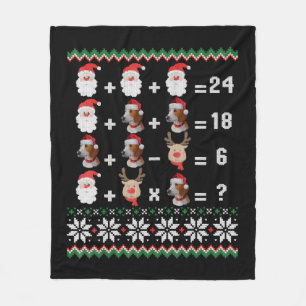 Math Teacher Christmas HARRIER Fleecedecke