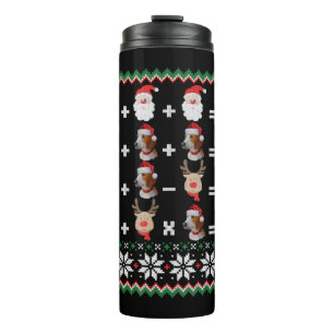 Math Teacher Christmas HARRIER Thermosbecher