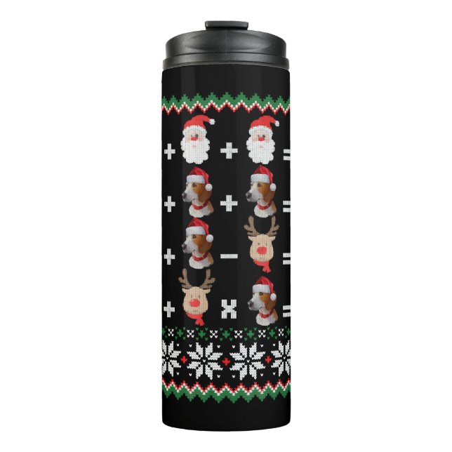 Math Teacher Christmas HARRIER Thermosbecher (Vorderseite)