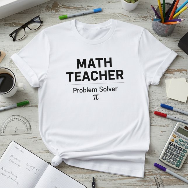 Math Teacher Design — Problem Solver (Minimal) T-Shirt (Von Creator hochgeladen)