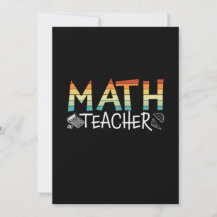 Math Teacher Feiertagskarte