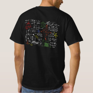 Math Teacher formas Cheat Sheet Cool Geek Nerd T-Shirt