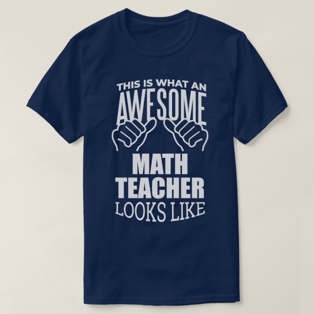 Math Teacher Funny Gift Design 2 T-Shirt (Design vorne)