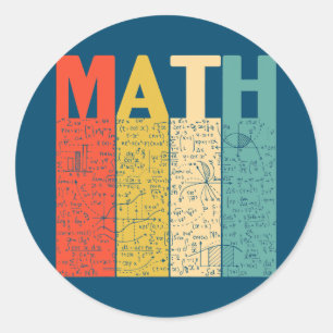 Math Teacher Liebe Math Runder Aufkleber