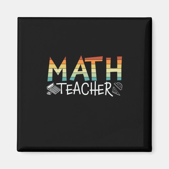 Math Teacher Magnet (Vorne)