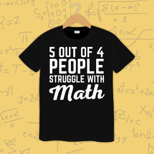 Math Teacher Math Lover Funny Math Joke Math Zitat T-Shirt