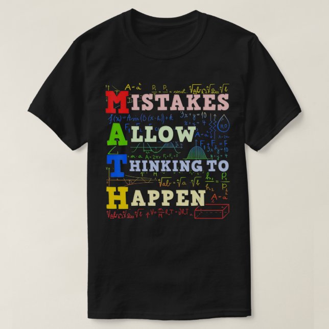 Math Teacher Math Student Mathematics  T-Shirt (Design vorne)