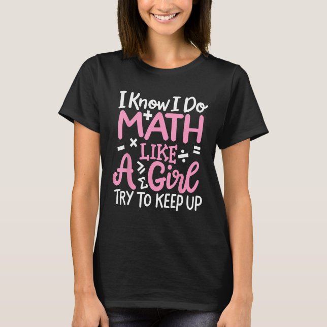 Math Teacher Math Student T-Shirt (Vorderseite)