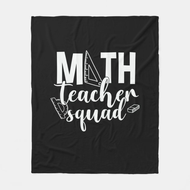 Math Teacher Math Teacher Squad Fleecedecke (Vorderseite)