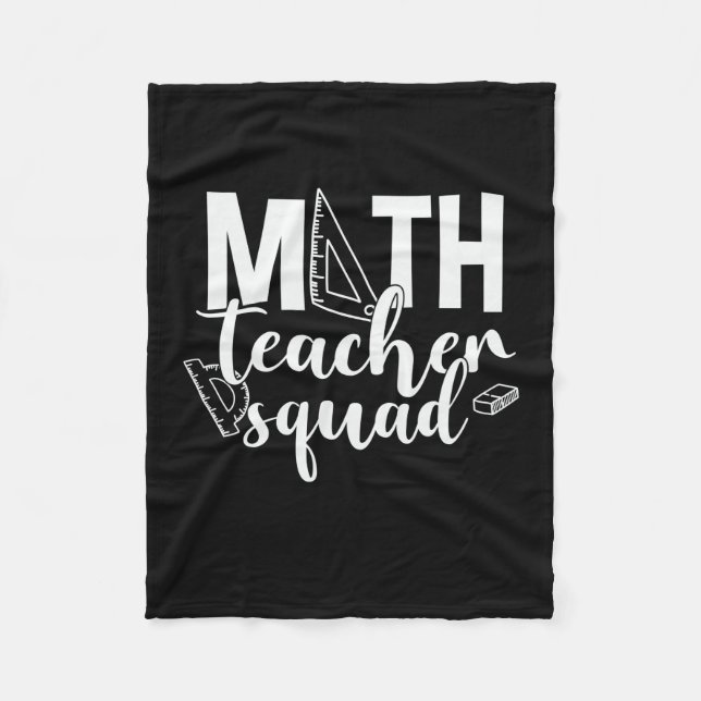 Math Teacher Math Teacher Squad Fleecedecke (Vorderseite)