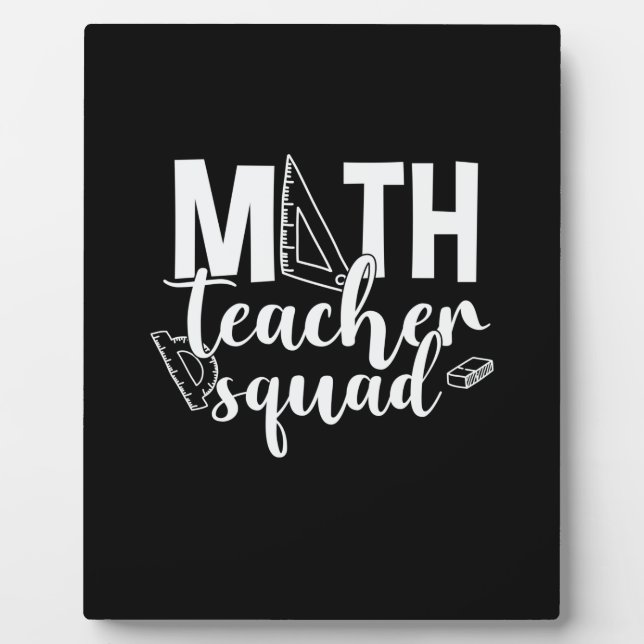 Math Teacher Math Teacher Squad Fotoplatte (Vorderseite)