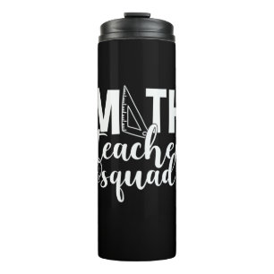Math Teacher Math Teacher Squad Thermosbecher
