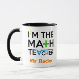 Math Teacher Mugs Appréciation personnalisée Cadea