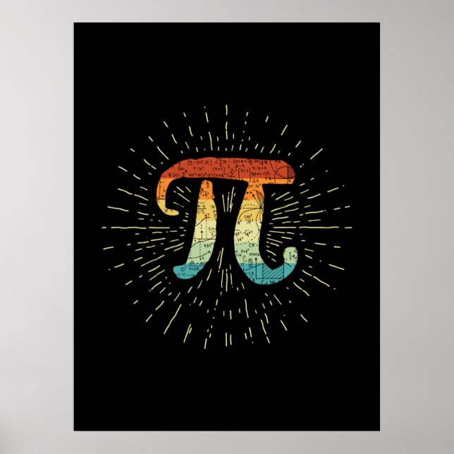 Math Teacher Niedlich Pi Poster (Vorne)