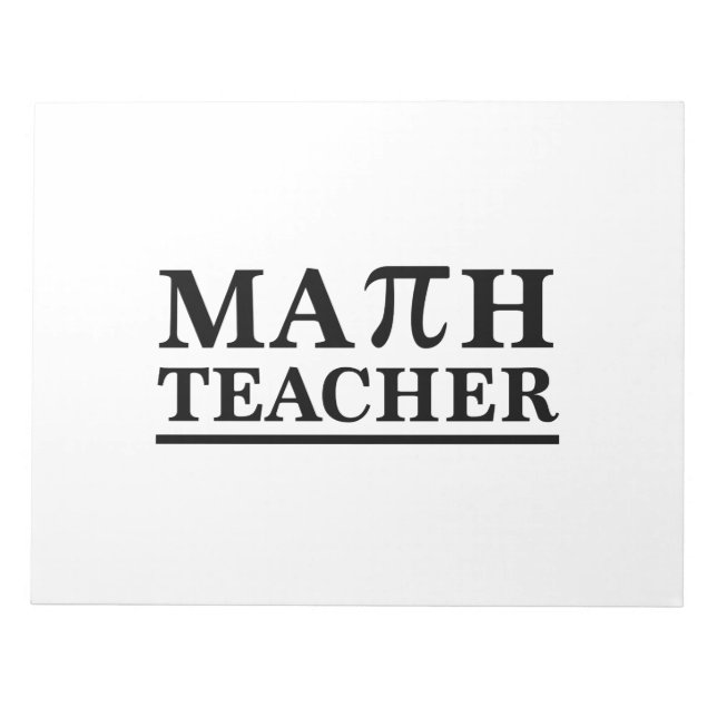 Math Teacher Notizblock (Vorderseite)