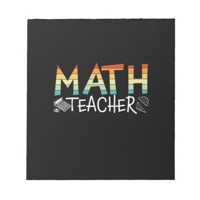 Math Teacher Notizblock (Vorderseite)