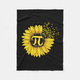 Math Teacher Pi Nummer Sonnenblume Fleecedecke