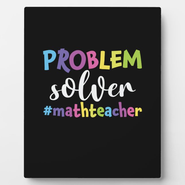 Math Teacher Problem Solver Fotoplatte (Vorderseite)