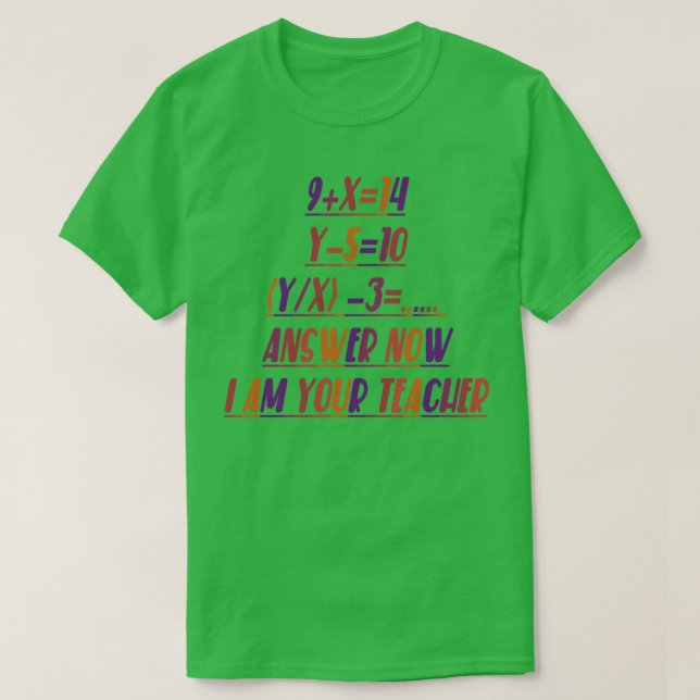 Math Teacher Problem Solver T-Shirt (Design vorne)