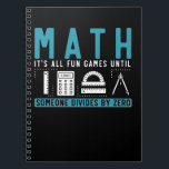 Math Teacher Pun Mathematics Joke Notizblock<br><div class="desc">Mathematiklehrer macht Mathematik Joke. Mathe Pun Funny Science Spaß.</div>