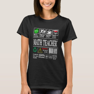 Math Teacher Qualifikationen enthalten Problem T-Shirt