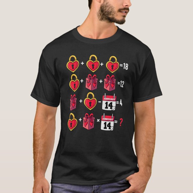 Math Teacher Spaß 14. Februar Opera T-Shirt (Vorderseite)
