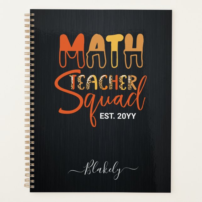 Math Teacher Squad Planer (Vorderseite)