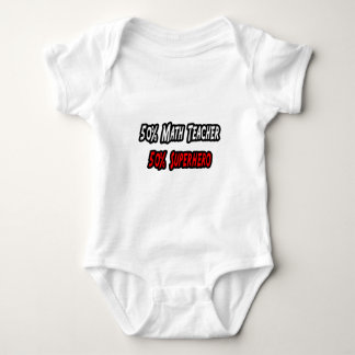 Math Teacher / Superheld Baby Strampler