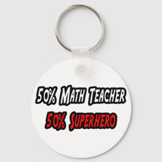 Math Teacher / Superheld Schlüsselanhänger