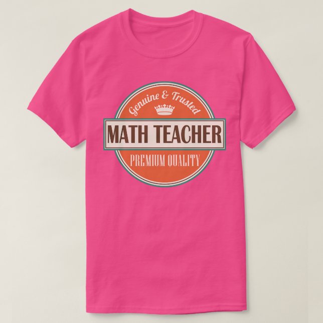 Math Teacher T-Shirt (Design vorne)