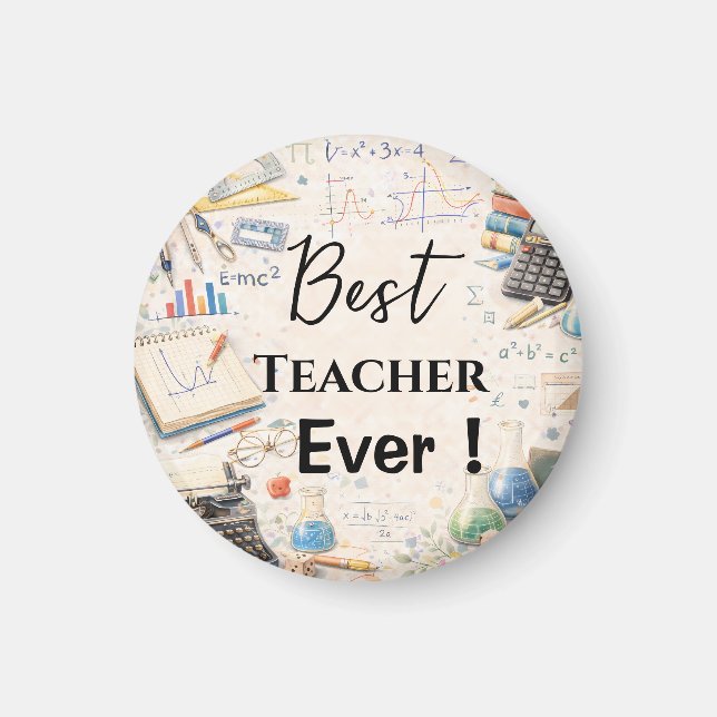 Math Teacher Thank You Gifts | End of School Year Magnet (Vorne)