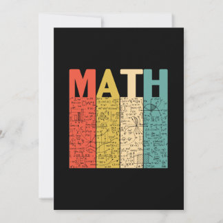 Math Teacher Vintag Math Definition Einladung