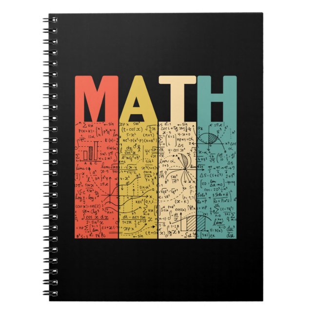Math Teacher Vintag Math Definition Notizblock (Vorderseite)