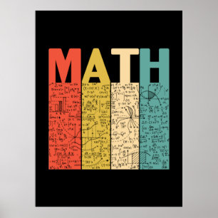 Math Teacher Vintag Math Definition Poster