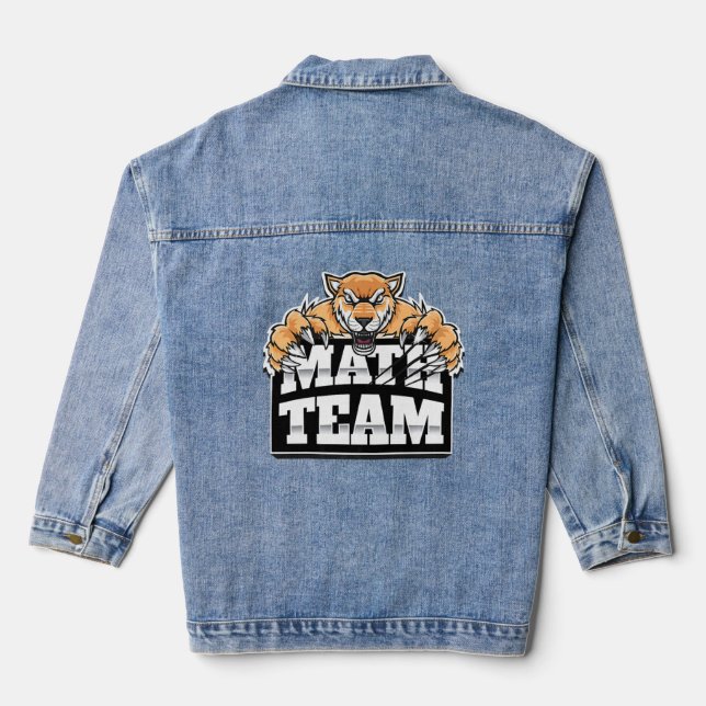 Math Team Jaguars Panthers Pumas Jeansjacke (Rückseite)