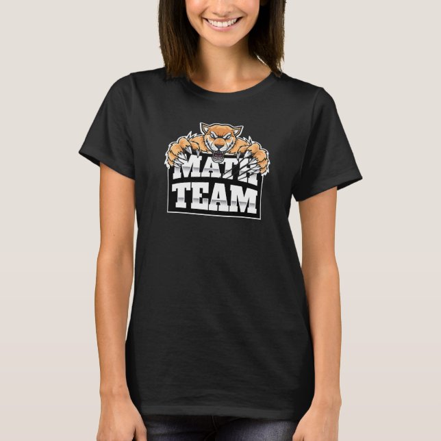 Math Team Jaguars Panthers Pumas T-Shirt (Vorderseite)