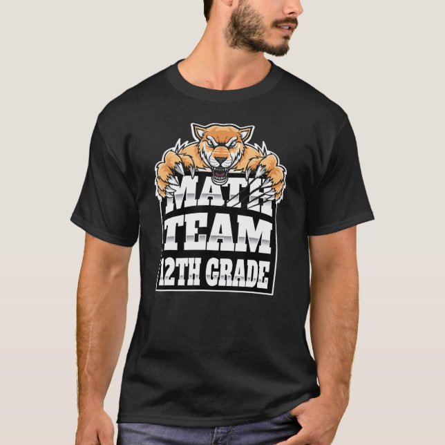 Math Team Lehrer 12. Klasse Studenten Jaguars Pan T-Shirt (Vorderseite)