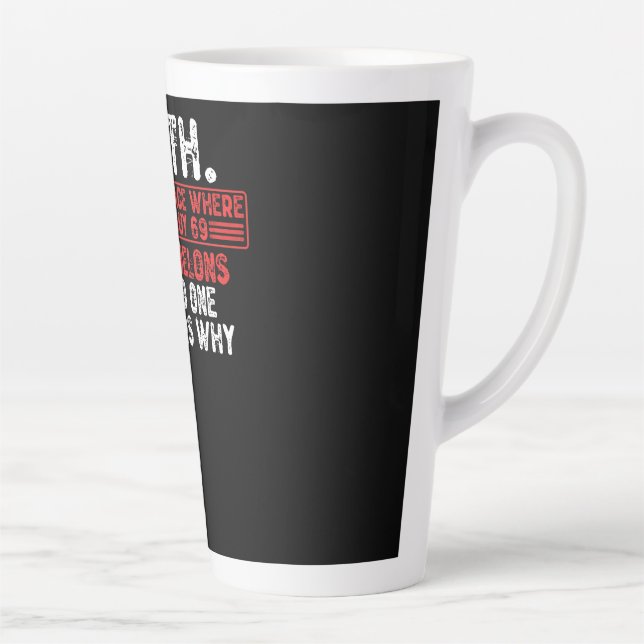 Math. The Only Place Where People Buy 69 Watermelo Milchtasse (Rechts)