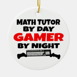 Math Tutor Gamer Keramikornament
