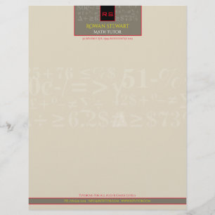 Math Tutor Letterhead Briefbogen