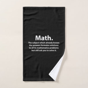 Math Typografie Funny Math Handtuch