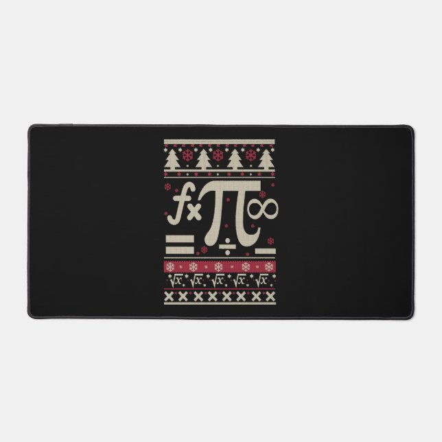 Math Ugly Christmas Schreibtischunterlage (Vorderseite)