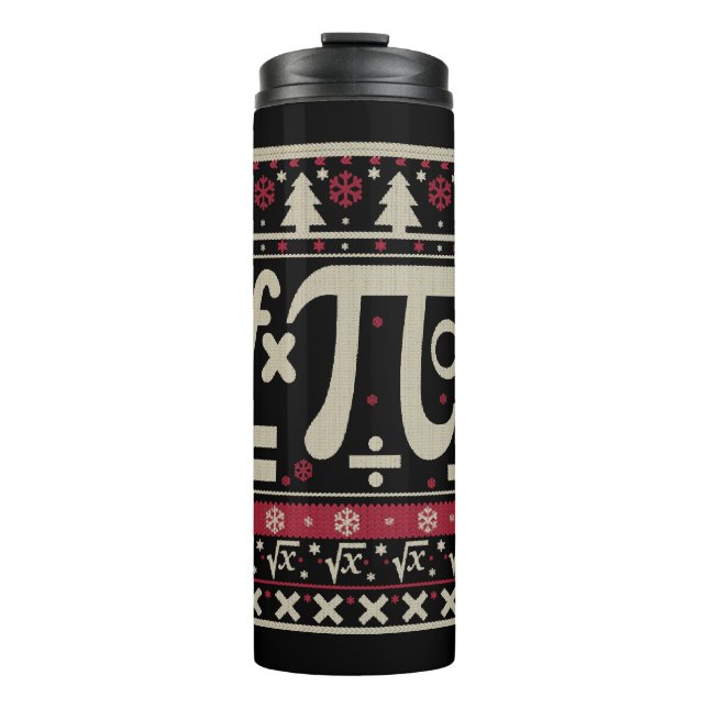 Math Ugly Christmas Thermosbecher (Vorderseite)