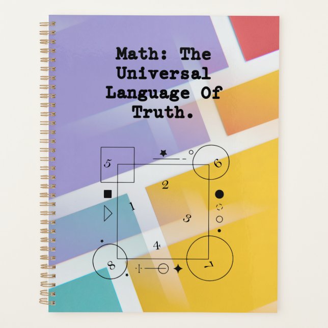 Math Universal Language | Truth & Logic Educator Planer (Vorderseite)