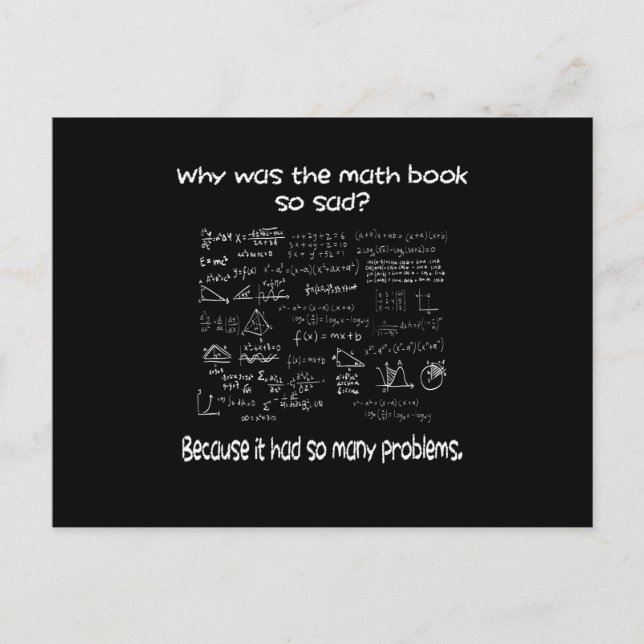 Math Was ist Ihr Problem? Postkarte (Vorderseite)
