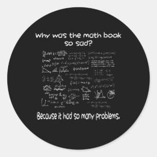Math Was ist Ihr Problem? Runder Aufkleber